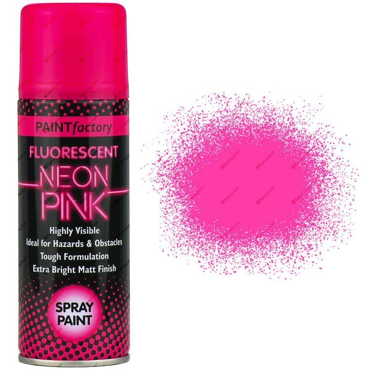 Vintage Plasti-Kote Neon Spray Paint Aurora Pink Hot Pink Brand New Sealed