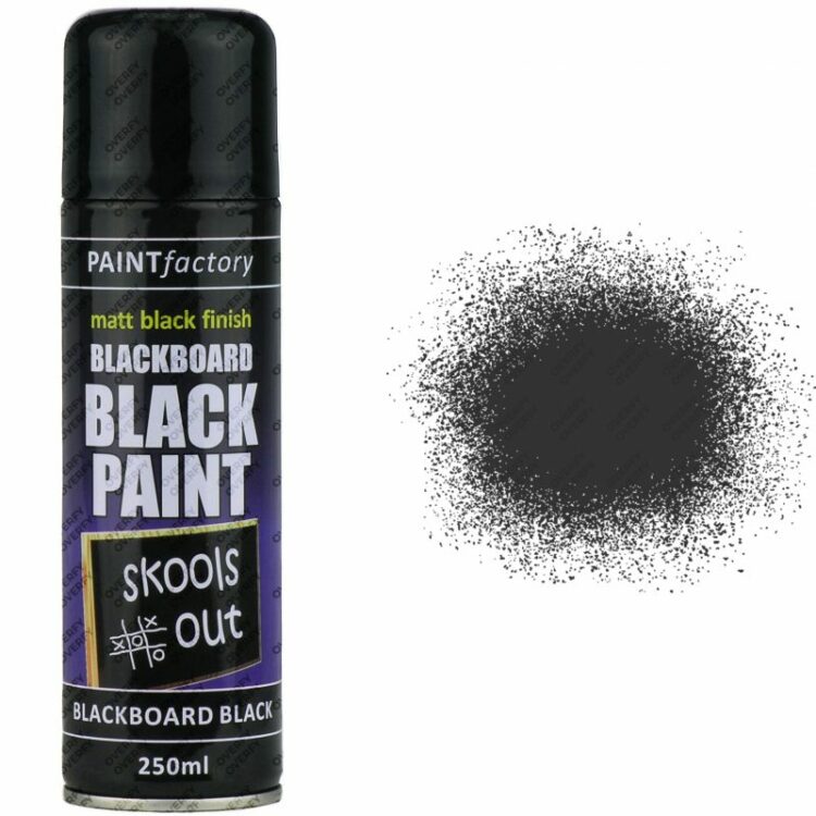 Black Chalkboard Spray Paint Matt 250ml