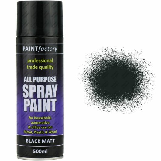 Black Matt Spray Paint 400ml All Purpose