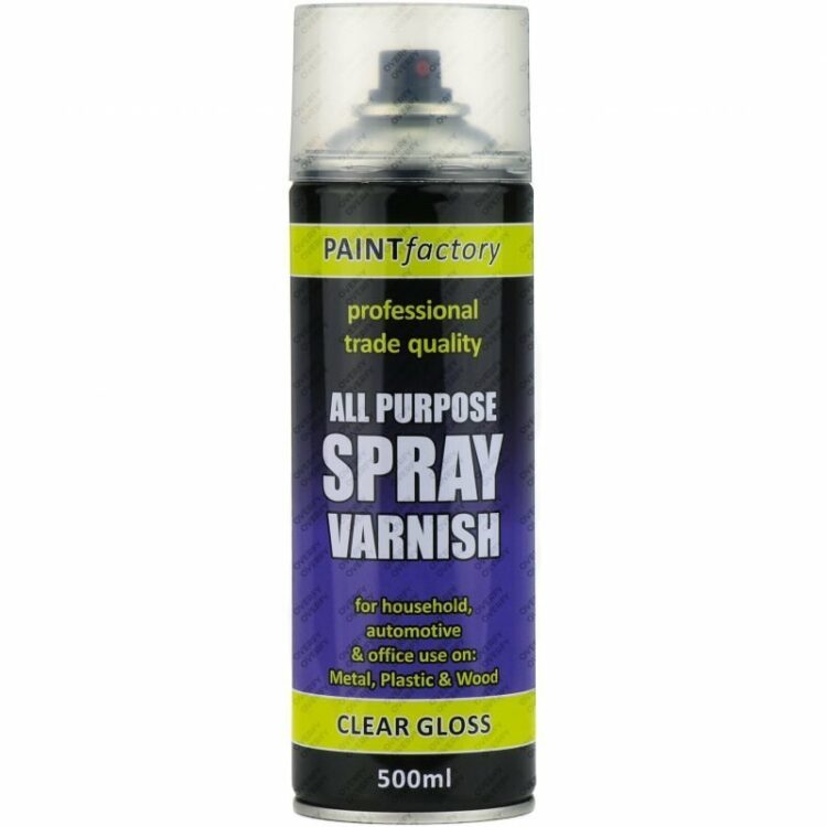 Clear Varnish Spray Paint Gloss All Purpose 400ml
