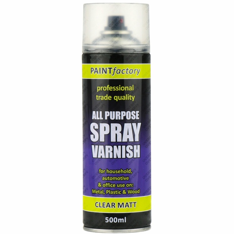 Clear Varnish Spray Paint Matt All Purpose 400ml