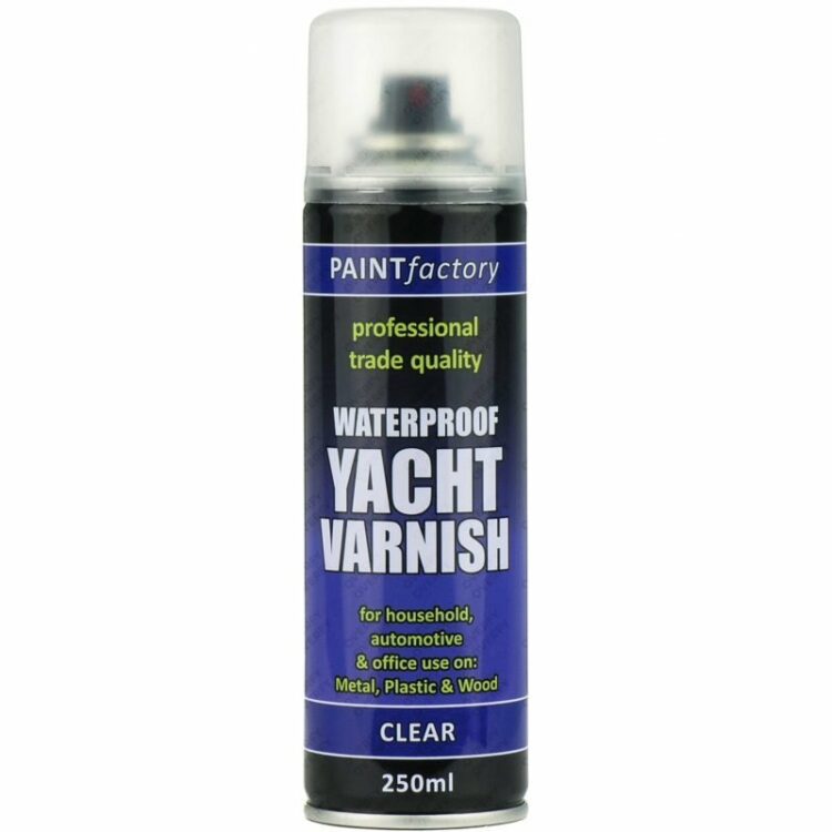 Clear Yacht Varnish Spray Paint All Purpose 250ml
