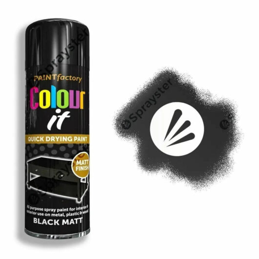 Colour It Black Spray Paint Matt 400ml