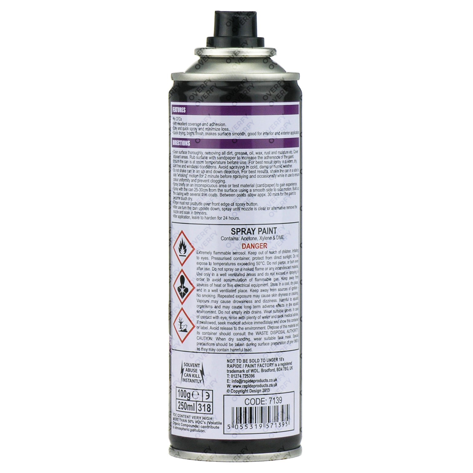 250ml Automotive Undercoat Grey Primer Spray Paint for Car Wood Metal  Plastic