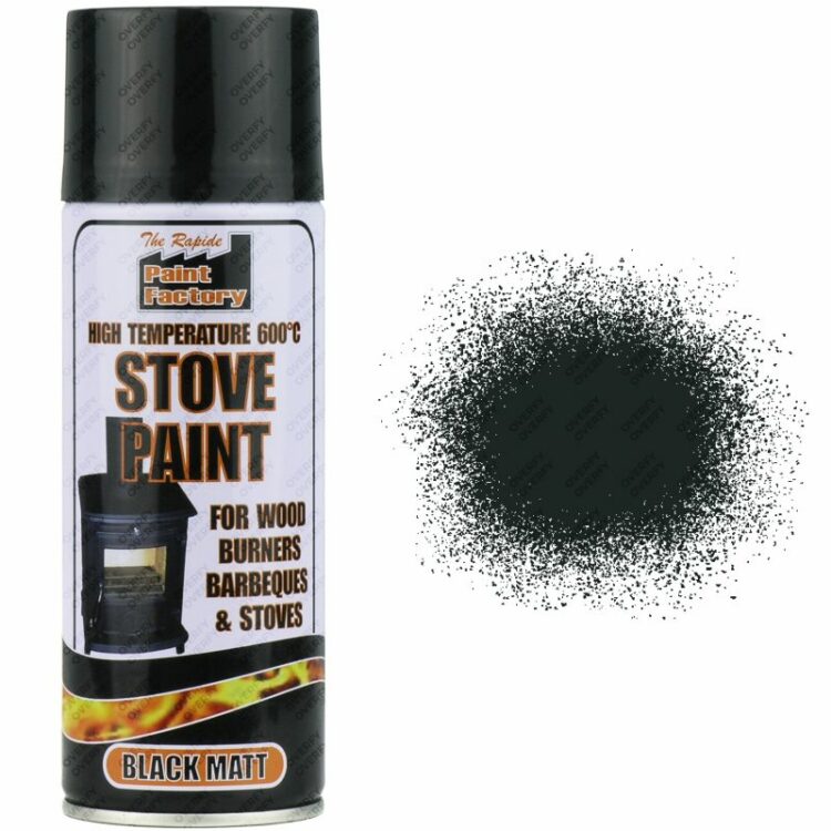 Matt Black Heat Resistant Spray Paint 400ml