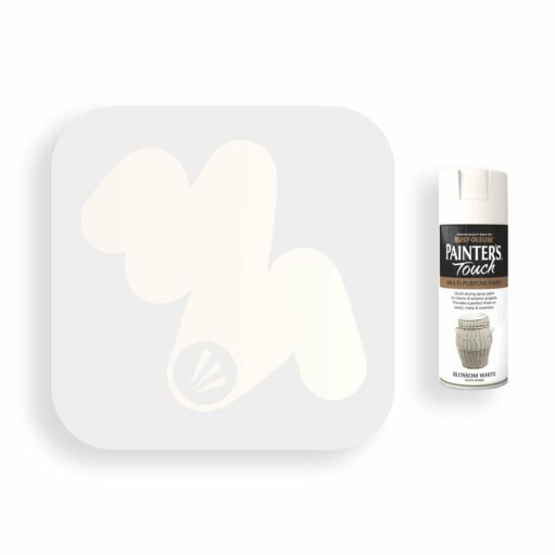 Rust-Oleum-Blossom-White-Satin-Spray-Paint-400ml-Painters-Touch-Swatch