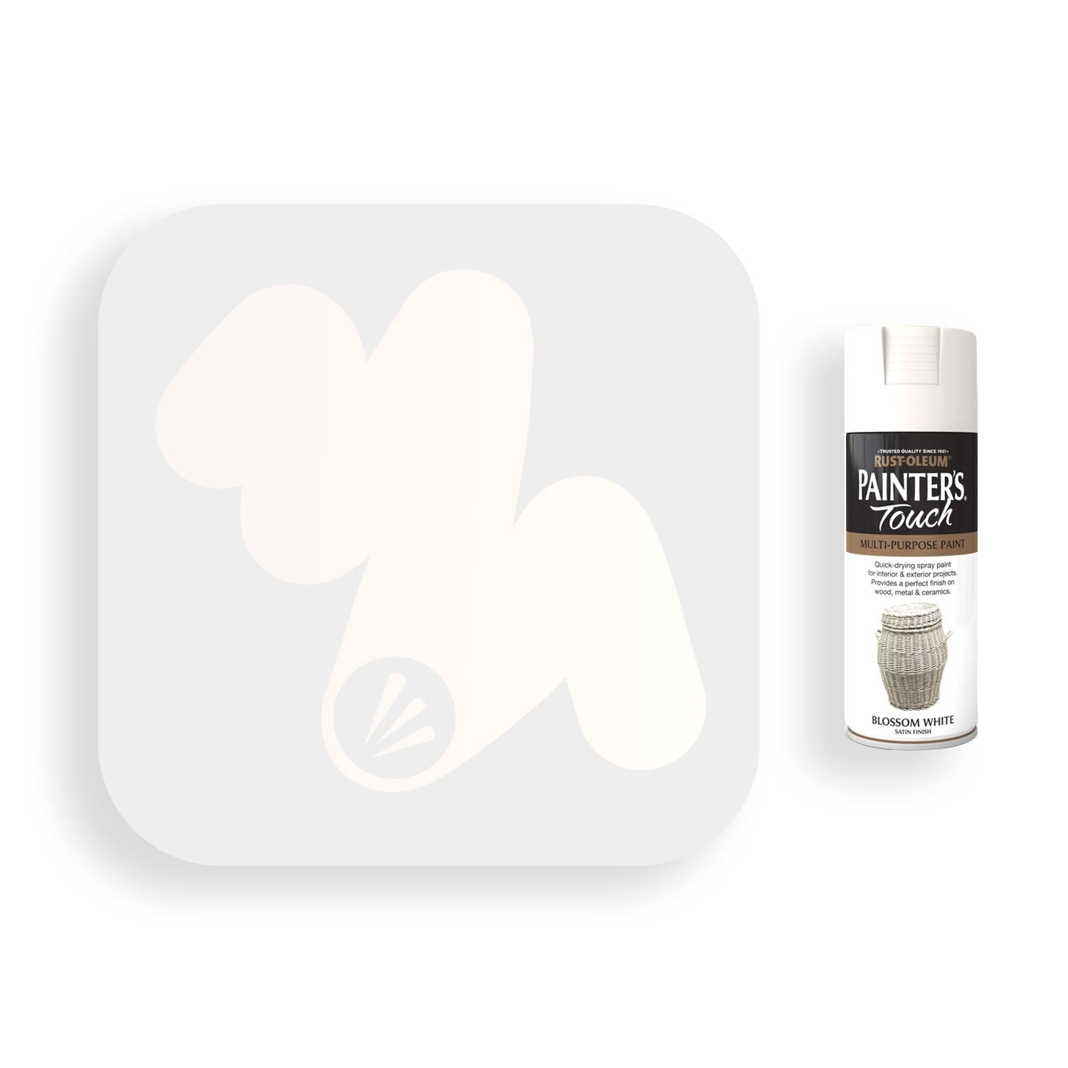 Rust-Oleum Blossom White Satin Spray Paint 400ml Painter's Touch – Sprayster
