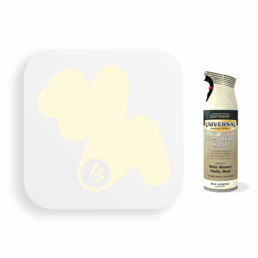 Rust-Oleum Real Almond White Gloss Universal Spray Paint 400ml