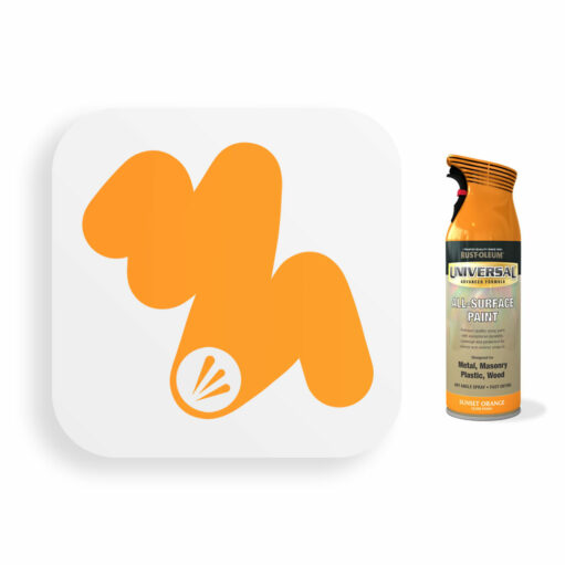 Rust-Oleum Sunset Orange Gloss Universal Spray Paint 400ml