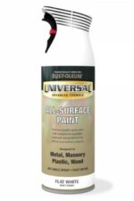 Rust-Oleum Flat White Matt Universal Spray Paint 400ml