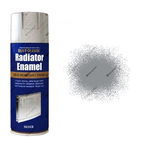 Rust-Oleum Metallic Silver Radiator Enamel Spray Paint 400ml