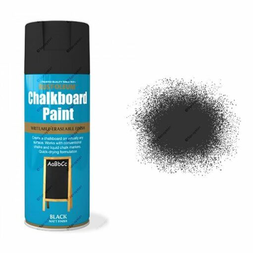 Rust-Oleum-Black-Chalkboard-Spray-Paint-Matt-Blackboard-400ml