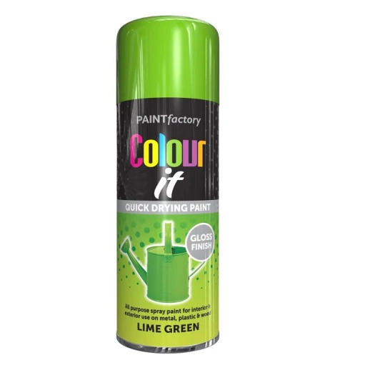 Colour It Lime Green Gloss Spray Paint 400ml