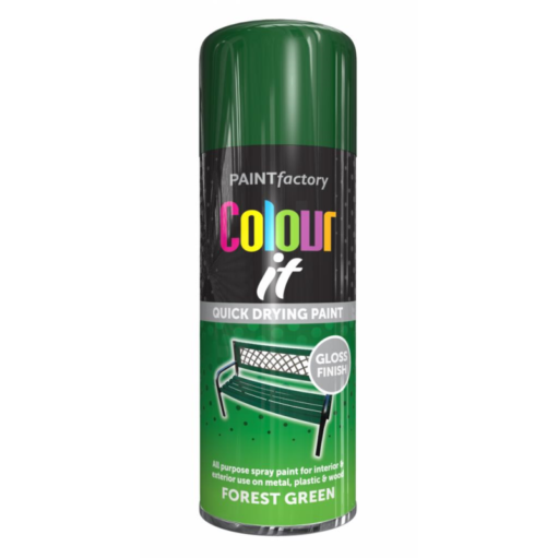 Colour It Forest Green Gloss Spray Paint 400ml