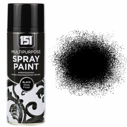 400ml 151 Black Gloss Spray Paint
