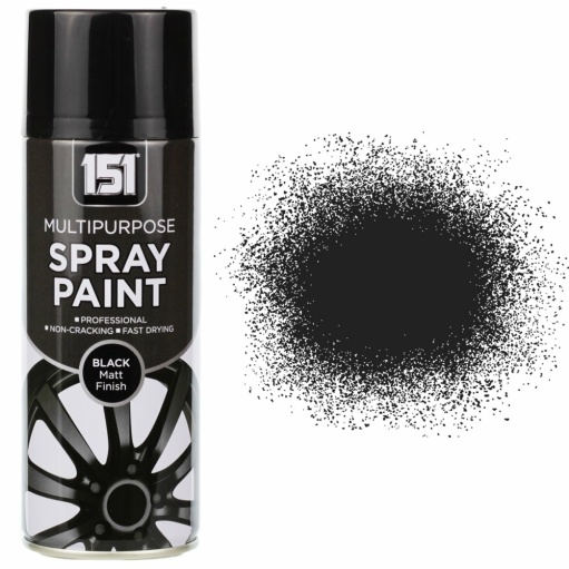 400ml 151 Black Matt Spray Paint