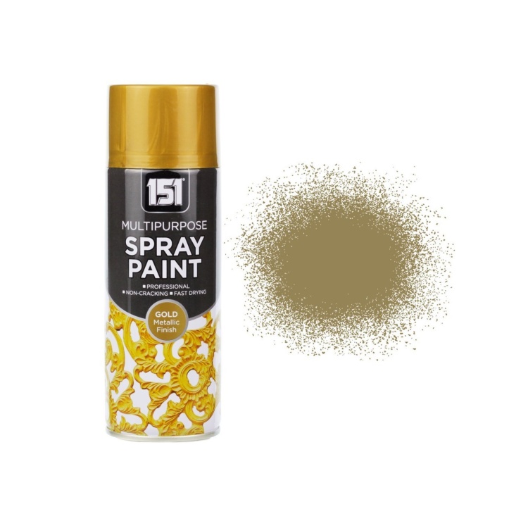 400ml 151 Gold Metallic Spray Paint 400ml 151 Gold Metallic Spray Paint