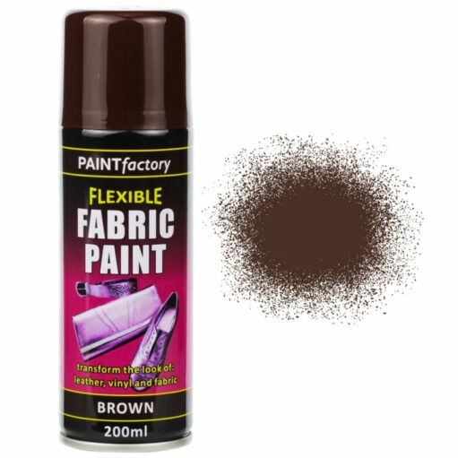 Brown Fabric Spray Paint 200ml Flexible Clothes Aerosol