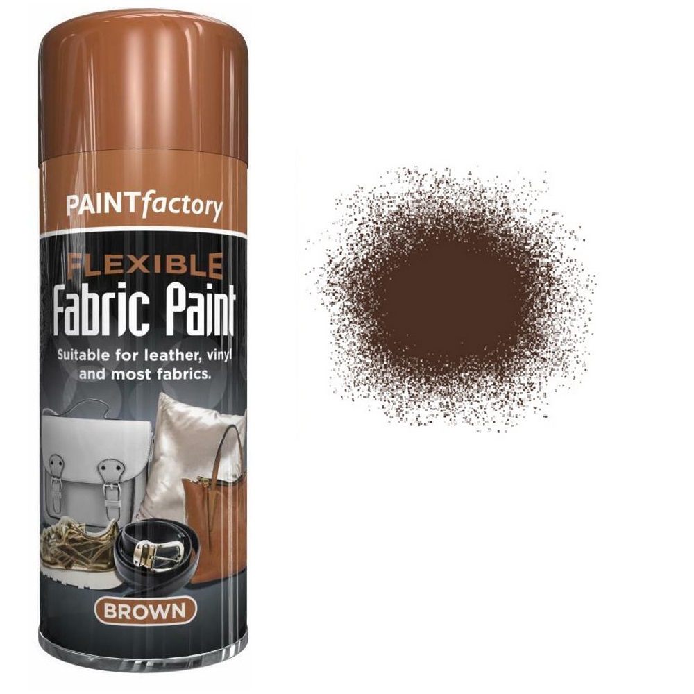 Flexible Fabric Spray Paint for Fabrics Leather Vinyl Gold Silver Black  Brown