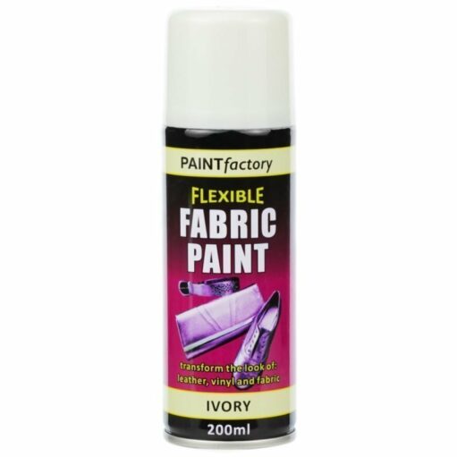 Ivory Fabric Spray Paint 200ml Flexible Clothes Aerosol