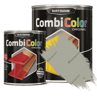 Direct-To-Metal-Paint-Rust-Oleum-CombiColor-Original-Satin-750ml-Sprayster-Light-Grey-b