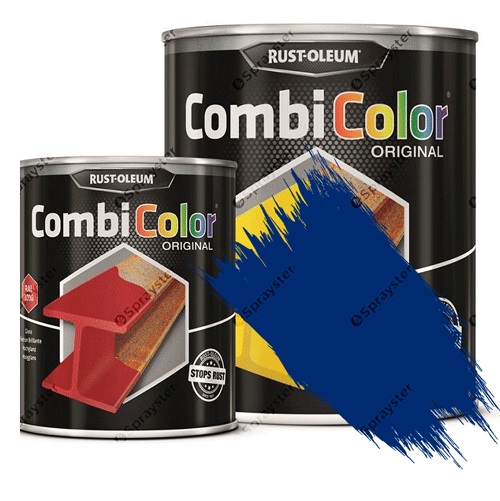 Direct-To-Metal-Paint-Rust-Oleum-CombiColor-Original-Satin-Sprayster-Gentian-Blue