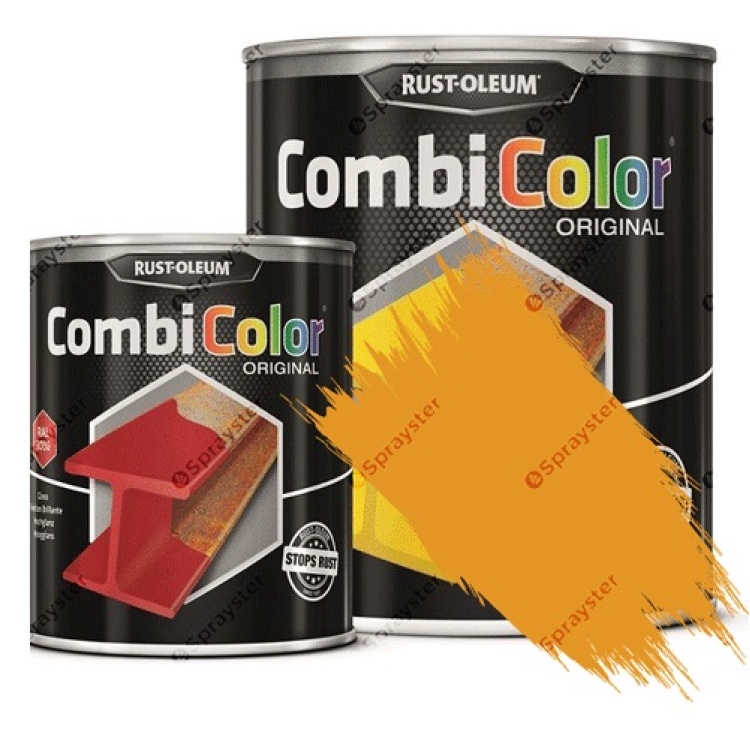 Direct-To-Metal-Paint-Rust-Oleum-CombiColor-Original-Satin-Sprayster-Golden-Yellow