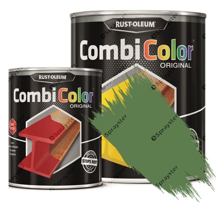 Direct-To-Metal-Paint-Rust-Oleum-CombiColor-Original-Satin-Sprayster-Reseda-Green