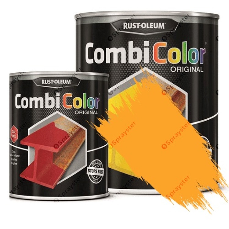Direct-To-Metal-Paint-Rust-Oleum-CombiColor-Original-Satin-Sprayster-Signal-Yellow