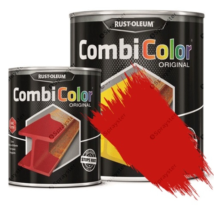Direct-To-Metal-Paint-Rust-Oleum-CombiColor-Original-Satin-Sprayster-Traffic-Red
