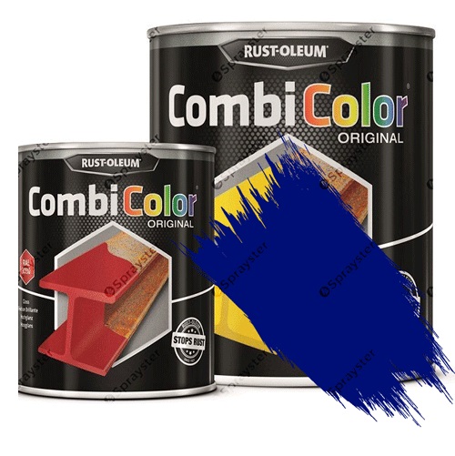 Direct-To-Metal-Paint-Rust-Oleum-CombiColor-Original-Satin-Sprayster-Ultramarine-Blue