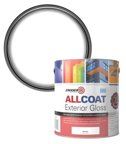 Zinsser Allcoat Multi-Surface Self-Primer Exterior 15 Year WB Gloss White 2.5L