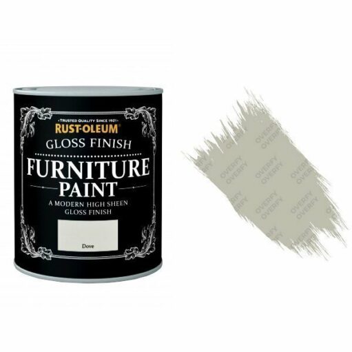 Rust-Oleum Dove Furniture Paint 125ml Shabby Chic Toy Safe Gloss