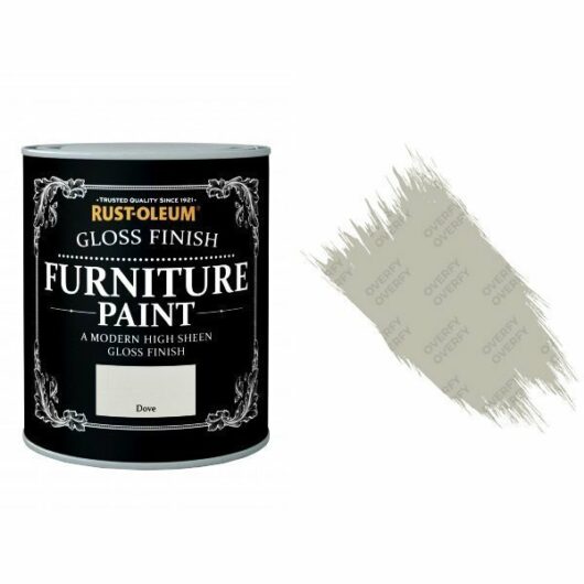 Rust-Oleum Dove Furniture Paint 750ml Shabby Chic Toy Safe Gloss
