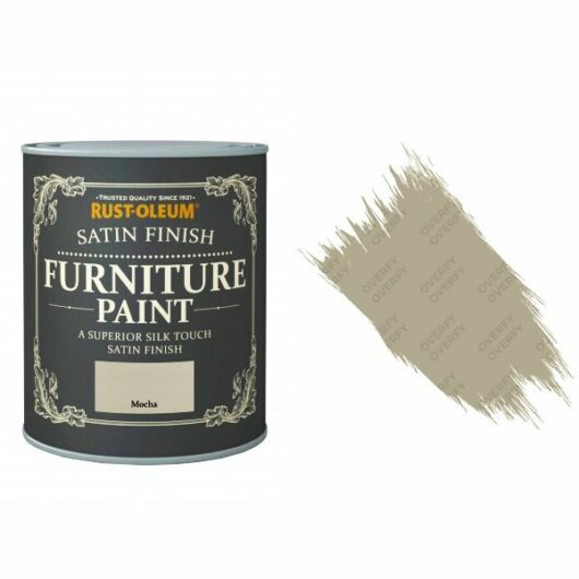 Rust-Oleum Mocha Furniture Paint 125ml Shabby Chic Toy Safe Satin