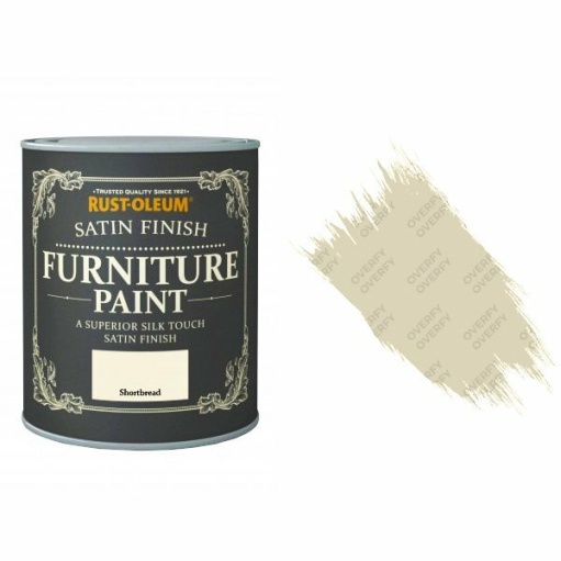 Rust-Oleum Shortbread Furniture Paint 125ml Shabby Chic Toy Safe Satin