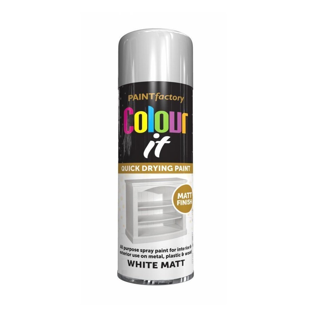 Colour It White Spray Paint Matt 250ml – Sprayster
