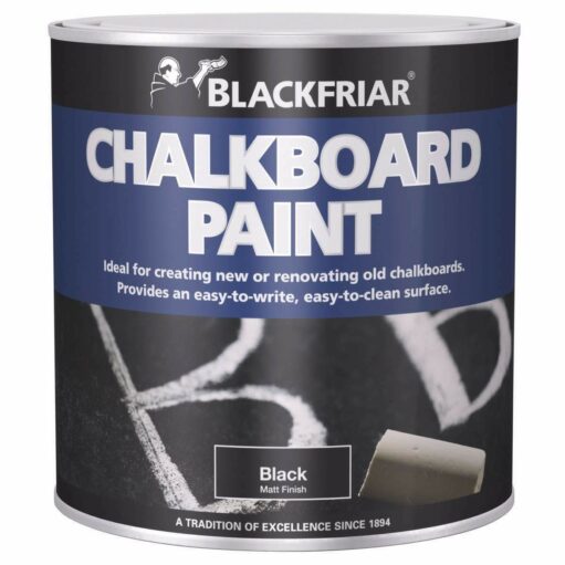 Blackfriar-Chalkboard-Blackboard-Paint-Easy-Write-Easy-Clean-Black-Matt-250ml-333085452636