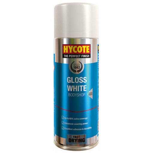 Hycote Bodyshop White Gloss Spray Paint 400ml