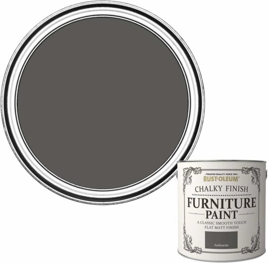 Rust-Oleum Anthracite Furniture Chalky Paint 2.5L