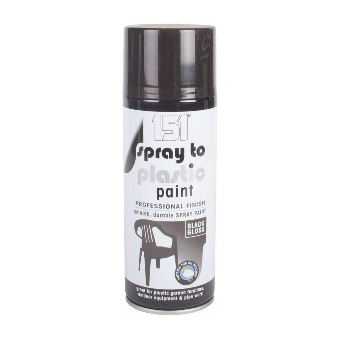 151 Spray To Plastic Black Gloss Paint 400ml – Sprayster