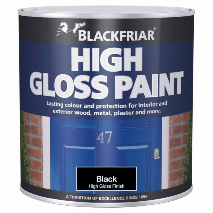 Blackfriar High Gloss Paint Black 250ml