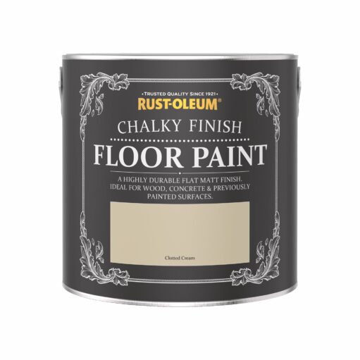 Rust-Oleum Chalky Floor Paint Clotted Cream Matt 2.5L