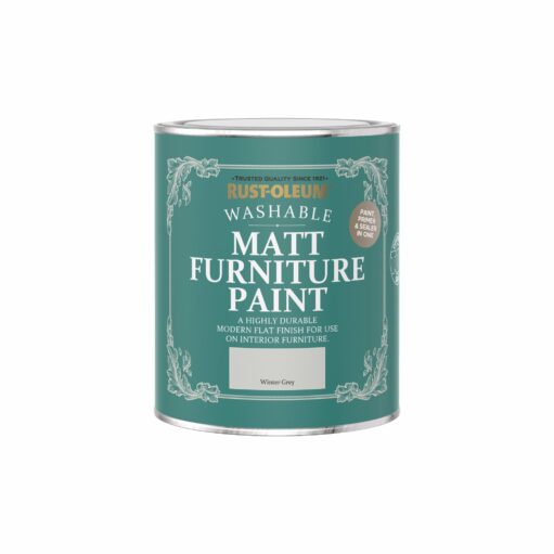 Rust-Oleum Matt Furniture Paint Winter Grey 750ml