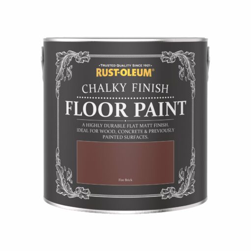Rust-Oleum Chalky Floor Paint Fire Brick Matt 2.5L