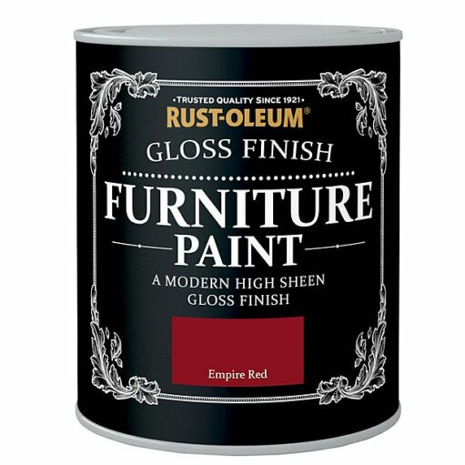 Rust-Oleum Empire Red Gloss Furniture Paint 750ml