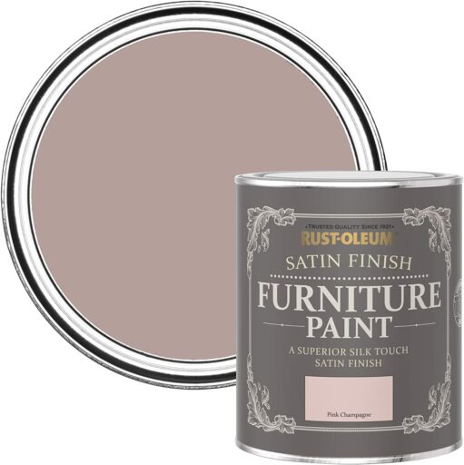 Rust-Oleum Pink Champagne Satin Furniture Paint 750ml