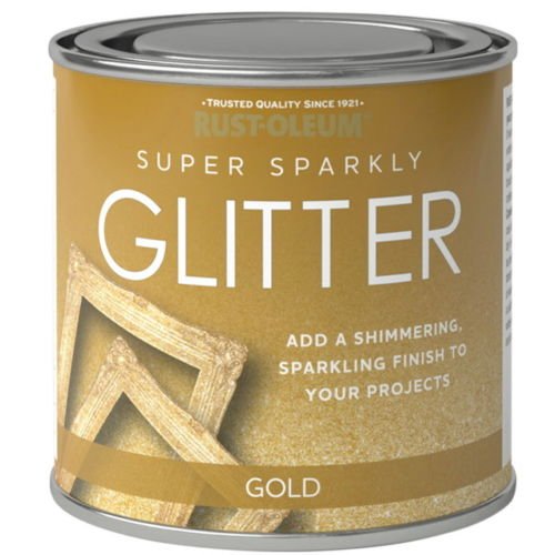 Rust-Oleum Super Sparkly Sparkling Gold Glitter Paint 250ml