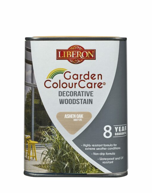 Liberon Garden ColourCare Decorative Woodstain Ashen Oak 1L