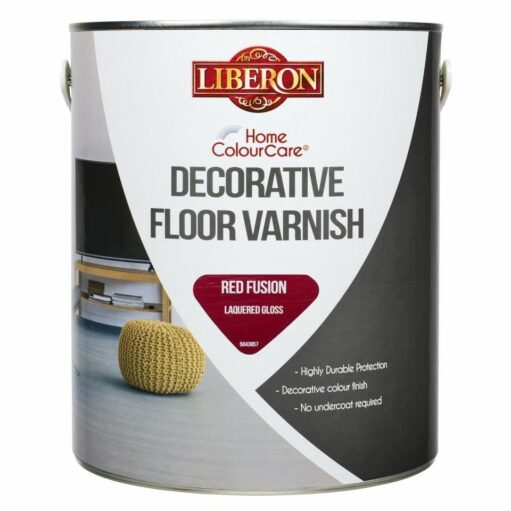 Liberon Home ColourCare Decorative Floor Varnish Red Fusion 5L